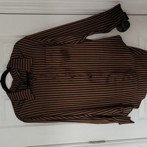 Button up flowy "silk" blouse Zara